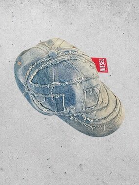 Diesel C-Obi Distressed Denim Hat
